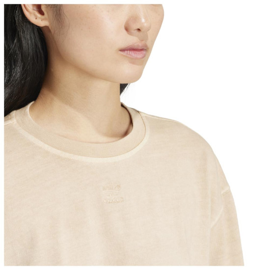 Adidas Γυναικεία κοντομάνικη μπλούζα Essentials+ Crop Tee
